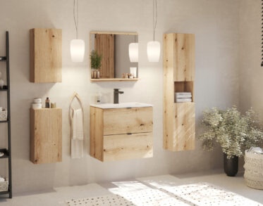 wiszące szafki łazienkowe
