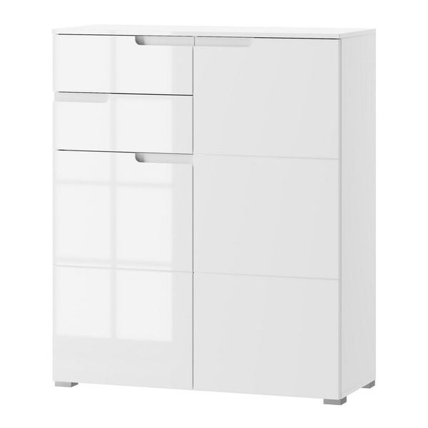 komoda biała z szufladami