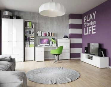 komoda biała z szufladami